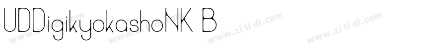 UDDigikyokashoNK B 字体转换